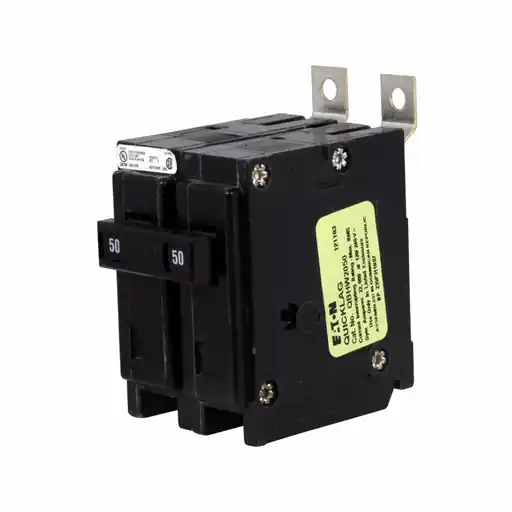 Cutler-Hammer Manufacturing Co. QBHW2050 Eaton Electrical 120/240 VAC 50 Amp 2-Pole Thermal Magnetic Miniature Circuit Breaker