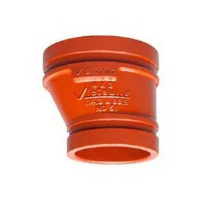 Victaulic FF88051P00 Pipe Eccentric Reducer, Carbon Steel, 10 x 4 in, OGS Grooved