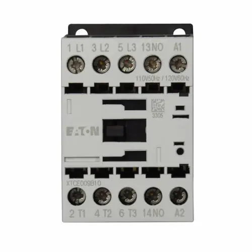 Cutler-Hammer XTCE009B10A Eaton Electrical 120 Volt 9 Amp 3-Pole 1NC Power Control IEC Contactor