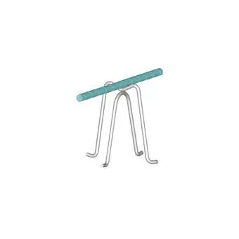 Dayton Superior MB770644 3-1/2 Plastic Dipped High Chair