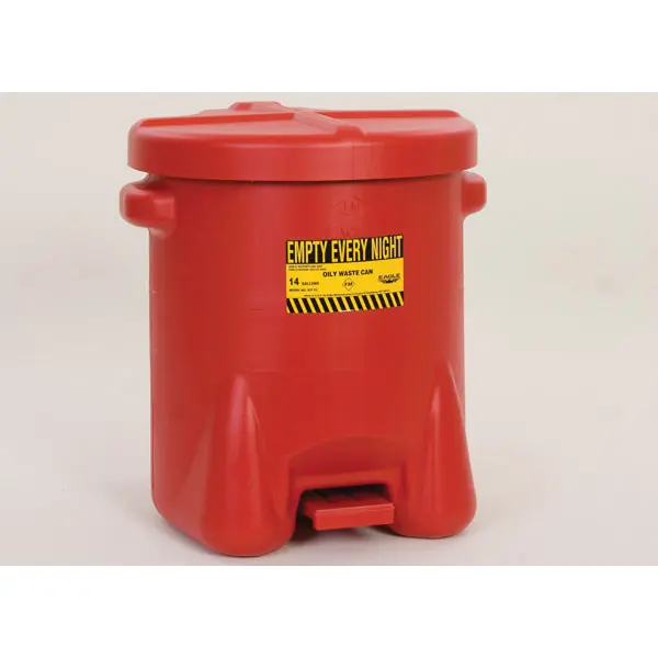Eagle Manufacturing 937-FL Oily Waste Can with Foot Lever 14 gal Capacity