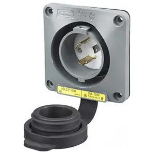 Watertight Safety Shroud HBL2315SW Twist-Lock 20A 125V 2P3W NEMA L5-20P Closure Cap