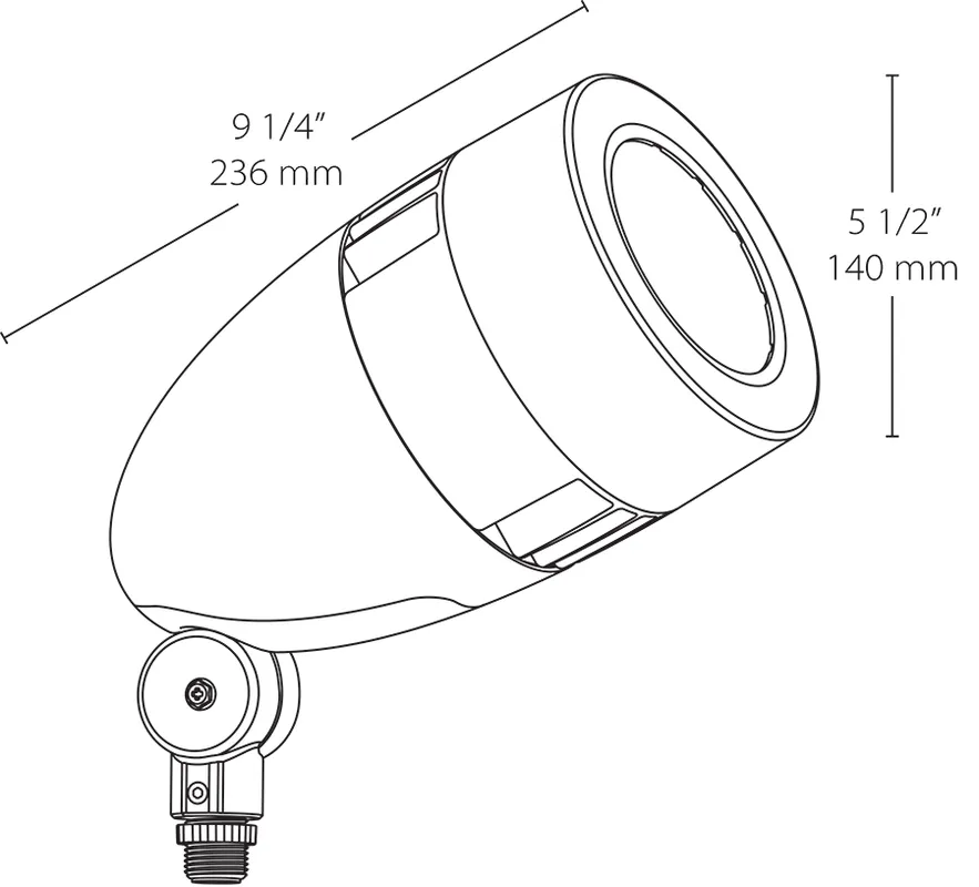 Rab Design Lighting HSLED26YA RAB HSLED26YA LFLOOD 26W Warm W/ SP