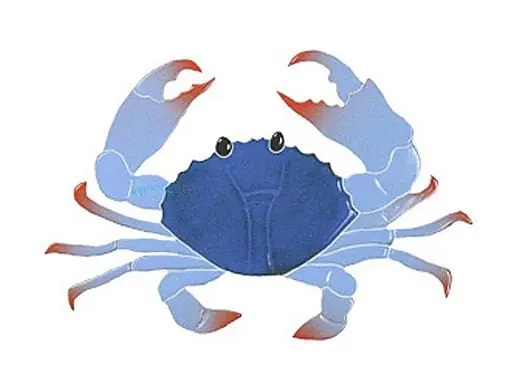 Artistry In Mosaics CRABLUB Artistry In Mosaics Crab Blue Mosaic