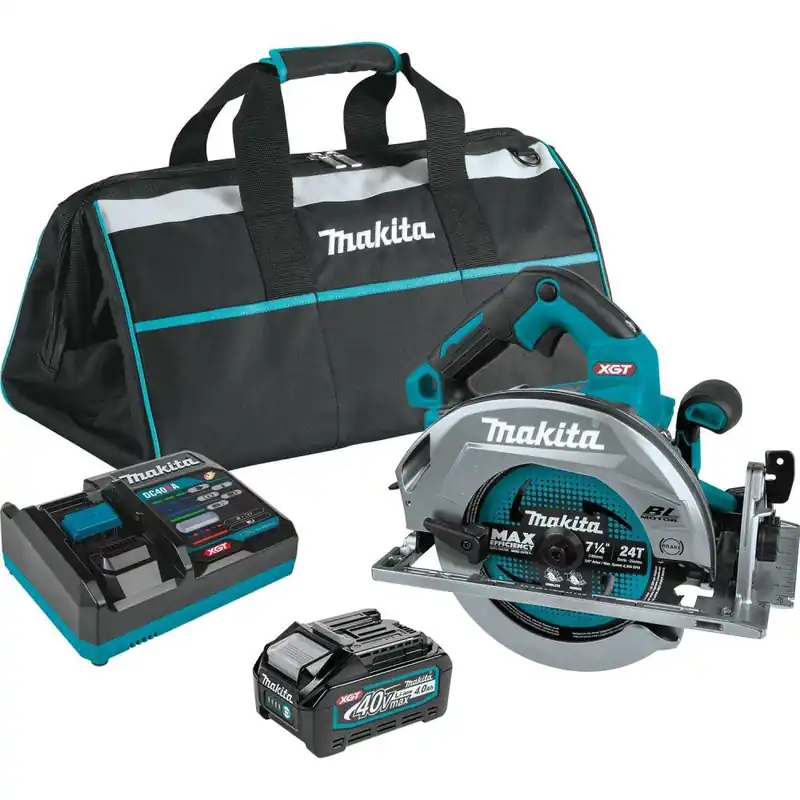 Makita USA GSH01M1 40V max XGT Brushless Cordless 7-1/4 Circular Saw Kit AWS Capable