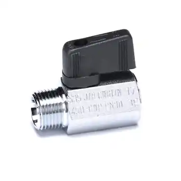 DynaQuip Controls VNH3.PM1/2 VNH Series One-Piece Brass Mini Ball Valve