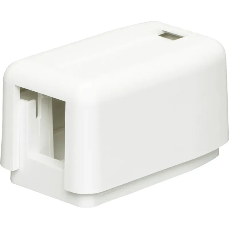 Ortronics KSSMB1 Keystone Plastic Surface Mount Box - Single Port - Fog White