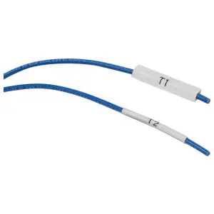 PermaSleeve M21-375-C-342 Wire Marker Sleeve Black On White 12 - 4 AWG