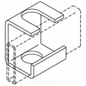 Chatsworth 10607-001 Slotted Support Bracket 5/8 in. Gold Replacement MPN