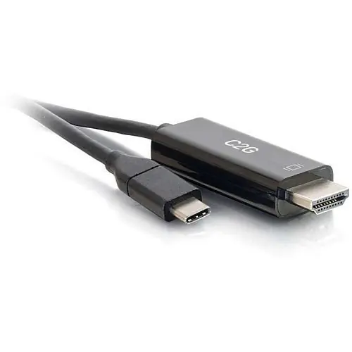 C2G CG26890 USB-C to HDMI Audio/Video Adapter Cable, 4K 30Hz, 15' (4.6m)