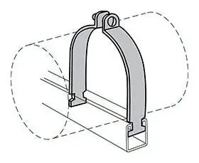 Anvil-Strut 2400323669 Tubing Clamp Copper Plated 1 Inch