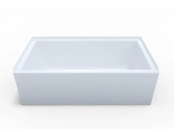 Mansfield 6619 LH WH 3660 TFS Pro-Fit Bathtub Soaker 60 in L x 35-3/4 in W