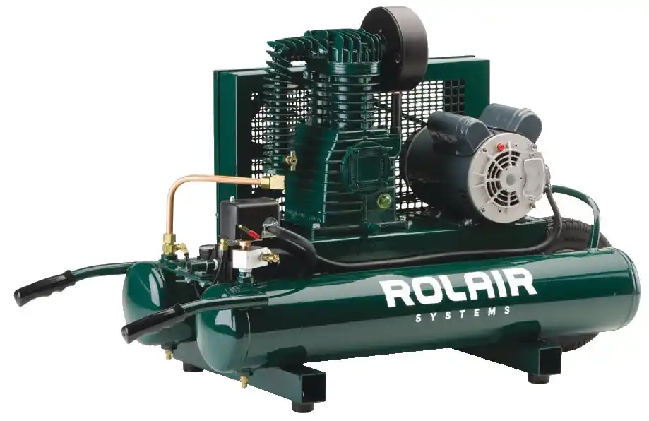 RolAir 5715K170008 1.5HP 9gal. DV Dual Control Compressor