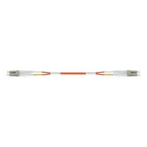 Lynn Electronics LCLCDUPMM-5M Optilink OM1 Duplex LC/LC Fiber Optic Patch Cable, 5m, White/Yellow