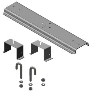 Chatsworth 13730-724 3 in. Channel Rack-to-Runway Mounting Plate With Bracket