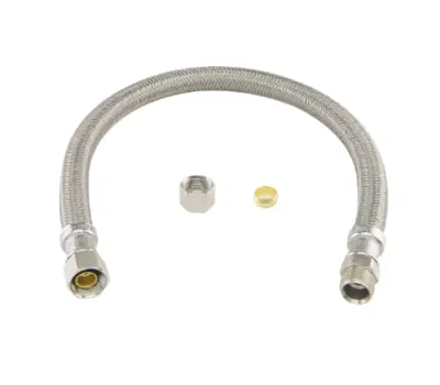 BRASSCRAFT PLS1-20KCF 3/8 in. Comp 20 in. Stainless Steel Faucet Connector