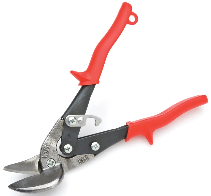 Crescent Wiss M6R Left Red Offset Cut Metal Snip