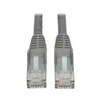 Tripp Lite N201-025-GY CAT6 Snagless Molded Gigabit Patch Cable, UPT, RJ45 M/M, 25' (7.62m) Gray