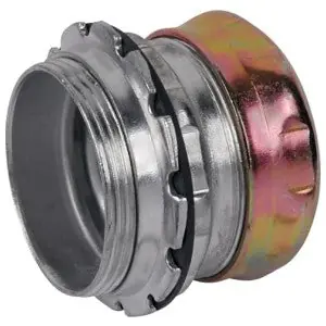 ABB TC117A-RT 2-1/2 Inch Steel City Zinc Plated Steel Raintight EMT Compression Connector