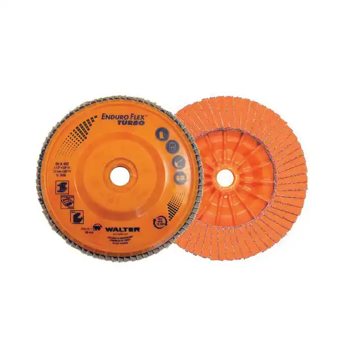 Walter 06A452 Enduro-Flex Turbo 4-1/2 in Diameter Coated Flap Disc