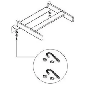 Chatsworth 11308-701 J-Bolt Kit Cable Runway-Angle Black