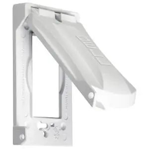Hubbell TayMac MX1050W Weatherproof Flip Cover Aluminum 1-Gang Vertical/Horizontal 12-in-1 Configurations