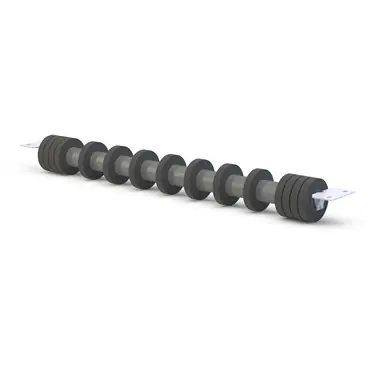 Precision Pulley & Idler B4-RRD-36SB CEMA B Return Rubber Disc Idler