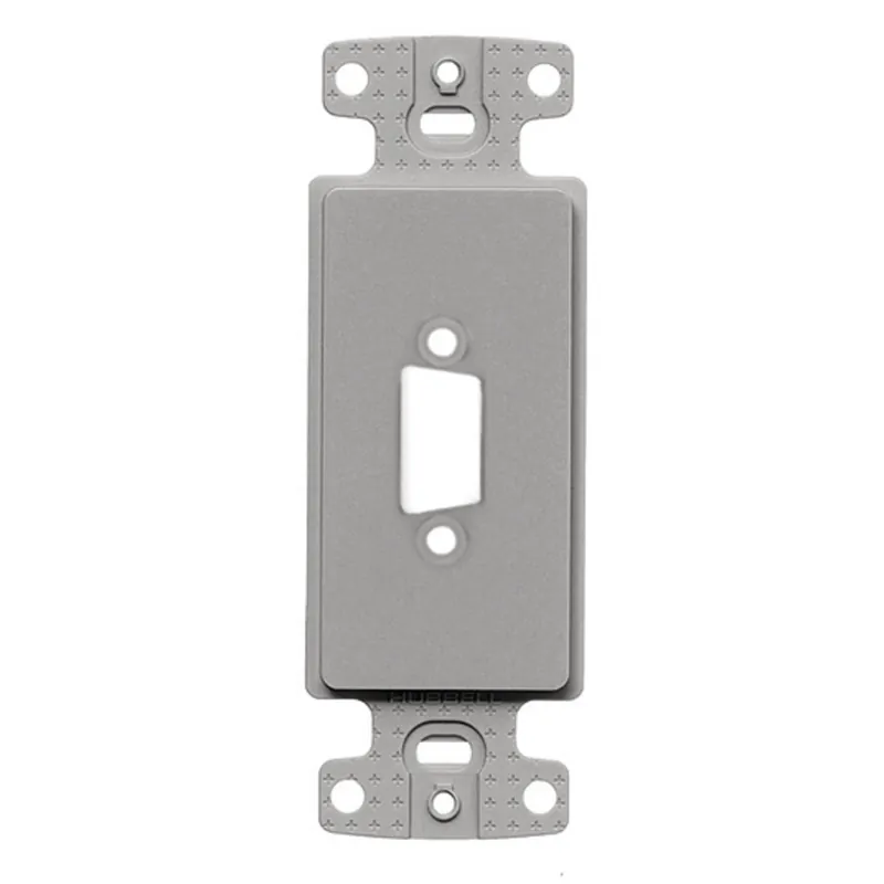 Hubbell Incorporated ISFB15GY HPW ISFB15GY PLATE, DECORATOR 15PIN