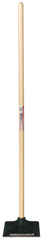 Hit Tools RED804KR2 10X10 Cast Iron Tamper with Wood Handle