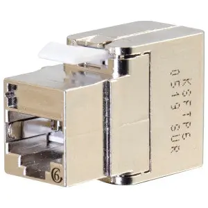 Techchoice OR-KSFTP6A Techchoice/Keystone Series Jack Cat 6A Shielded RJ-45 FTP Rear Loading Silver 0.63 H x 0.55 W x 1.56 in. D