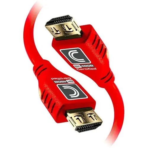 Comprehensive MHD48G-6PRORED MicroFlex Pro AV/IT Integrator Series Ultra High Speed 8K 48G HDMI Cable with ProGrip 6' Red