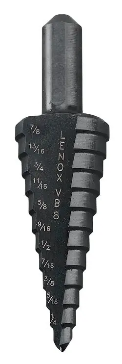 Lenox 30908VB8 Vari-Bit 3/16 in Dia Min Hole 7/8 in Dia Max Hole