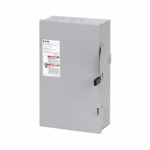 Cutler-Hammer Manufacturing Co. DG322UGB Eaton Electrical 240 VAC 60 Amp 15 Hp 3-Pole 3-Wire Non-Fusible Single Throw Safety Switch