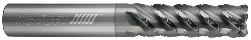 Helical 84232 1/4x1/4x1x3 Center Cut Corner Radius End Mill NPLUS
