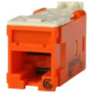 Ortronics OR-HDJ6-43 Clarity® Cat 6 High Density Jack T568A/B Orange