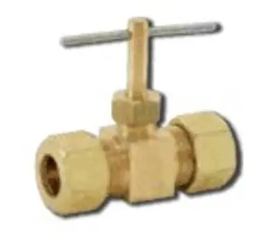 ROBERTS MFG 783-4 1/4 in. Comp Brass Needle Valve