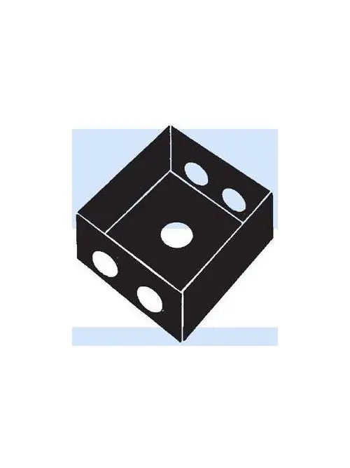 Mulberry 30248 2-Gang Weatherproof Box, Detachable Lugs, (5) 3/4 Hubs