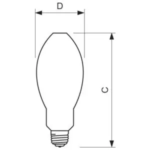 MasterColor MHC100/U/M/3KELITE MasterColor HID Metal Halide Lamp 1.1A 90/110V AC