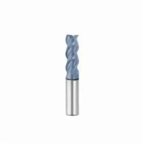 Niagara Cutter N61667 Elite A345 Center Cutting High Performance Single End Square End Stub Length End Mill, 1 in Dia Cutter, 1-1/4 in Length of Cut, 3 Flutes