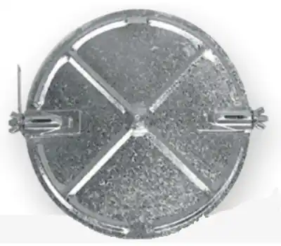 GREAT PACIFIC ELBOW 1501.06.26 6 in. 26 Gauge Steel Jiffy Hardware Damper Disc