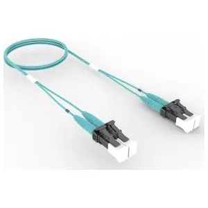LazrSPEED FEXLCLC42-MXM002 Fiber Patch Cord Multimode - OM4 Duplex LC to LC 2-Fiber Riser 2 m