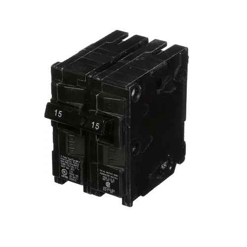 Murray Electric Products MP215 Siemens MP215 2-Pole 120/240 VAC 15 Amp 10 kA Plug-In Common Trip Circuit Breaker