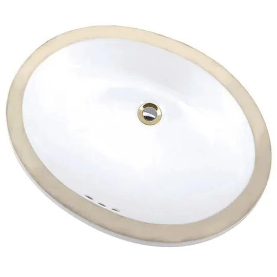 Mansfield 217WH Lavatory Sink Oval Under Counter Mount 217