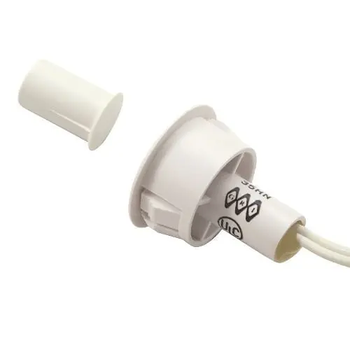 George Risk Industries 120RST-12-W GRI 120RST-12-W 3/4 Switch and 3/8 Magnet Stubby Recessed Switch Set White