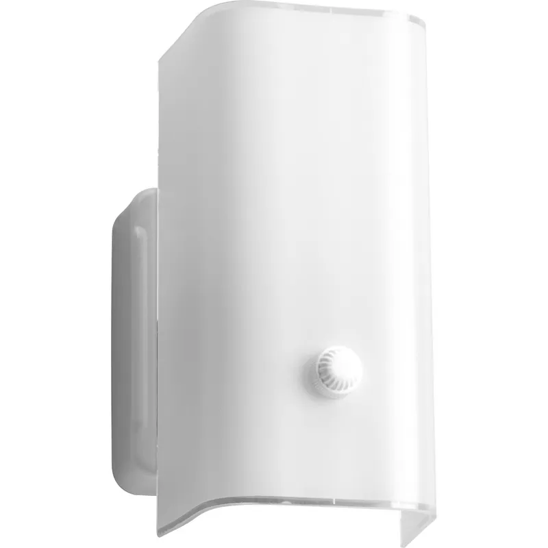 Progress P3813-30 White Glass Collection One-Light White Bath Vanity Light