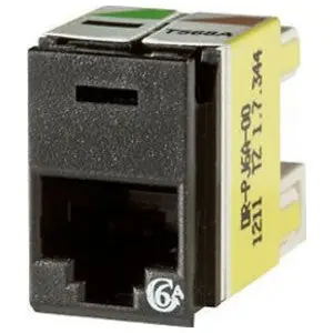 Ortronics OR-PJ6A-00 Clarity® Cat 6a Panel Jack - Rear Load Black