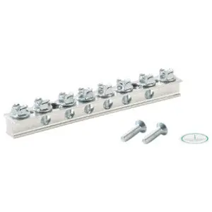 StructuredGround UGB2/0-414-6 Universal Ground Bar Silver Copper Tin-Plated 4.92 in. L