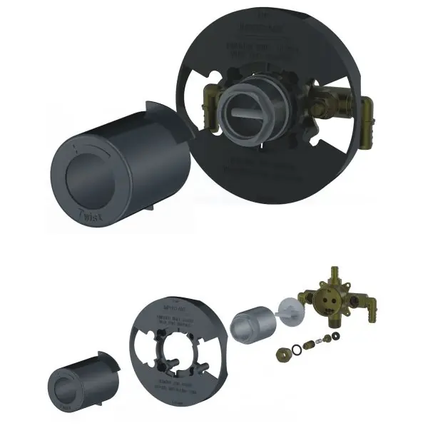 Compass Manufacturing International 212-6236 Valve Pack PEX Fitting, Type A, Facing Down