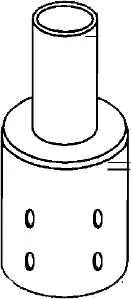 Rab Design Lighting BRAD4 RAB BRAD4 POLE ADPT 2 3/8 TENON to