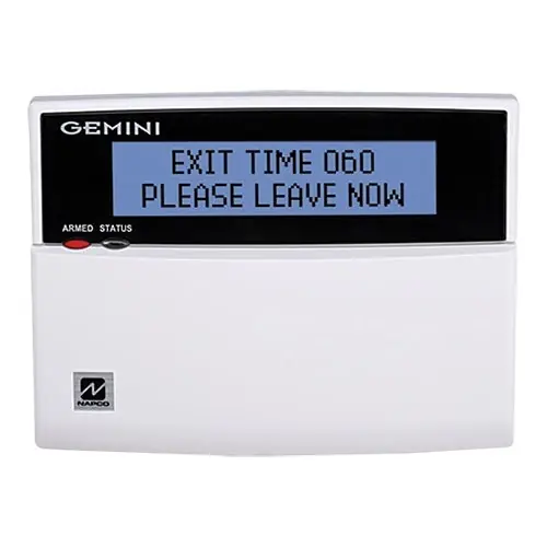 Napco GEM-DK1CA Gemini DK Series Door Style Keypad with EZ Programming, LCD Display, 4-Zone Expander